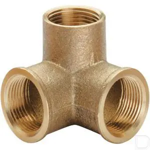 Hoekverbinding 90° 3/4" nr. 181 messing Alleen Vandaag