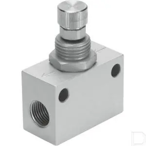 Beperkt Aanbod Smoorventiel met terugslagklep GR-1/8-B