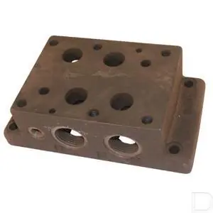 Voetplaat 1.1/4" onder/zij Cetop 08/ NG25 300L/min 180bar Nieuw