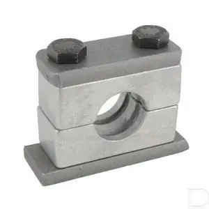 Aluminium leidingklem compleet C1 6mm Premium