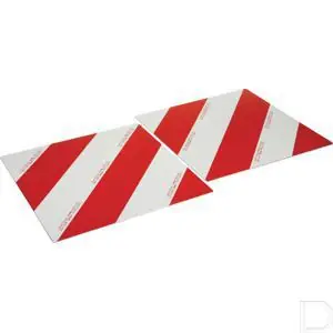 Populair Markeringsbordenset 423x423mm rood/wit