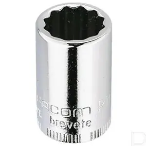 Dopsleutel 1/4" 4-kant met dop 5/16" 12-kant Must-Have