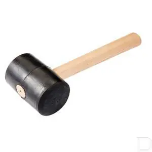 Rubberhamer Gripline nr. 8 zacht zwart Geld-Terug-Garantie