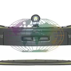 Voorbumper primer mistlampgaten Dacia Sandero 05/08-08/12 Authentiek