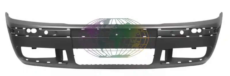 Voorbumper zwart/glad Skoda Octavia 10/00-06/04 Bulkbestelling