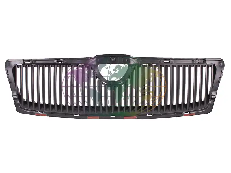 Wereldwijde Verzending Grille zwart (zonder chromen lijst) Skoda Octavia 07/04-01/09