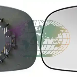 Wereldwijde Verzending Spiegelglas verwarmbaar+montageplaat (links) Suzuki Swift 12/07-08/10