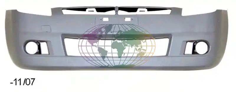 Voorbumper primer+mistlampgaten Suzuki Swift 05/05-11/07 Exclusief