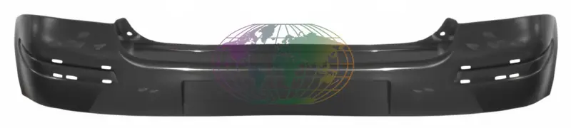 Achterbumperhoes zwart/glad Toyota Yaris 03/03-11/05 Direct Verzonden