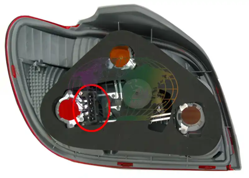Achterlicht (geen verso) valeo-type (rechts) Toyota Yaris 03/03-11/05 Laatste Kans