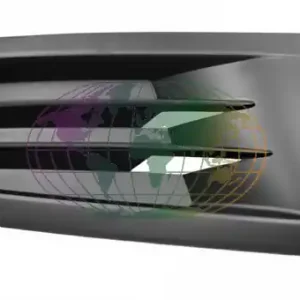 Zijgrille in voorbumper zonder mistl.gat (rechts) Volkswagen Golf 6 11/08-10/12 Koop Online