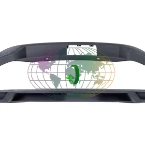 Achterbumperspoiler zwart/generf Volkswagen Golf 7 Gp 03/17-01/20 Fabrieksprijs