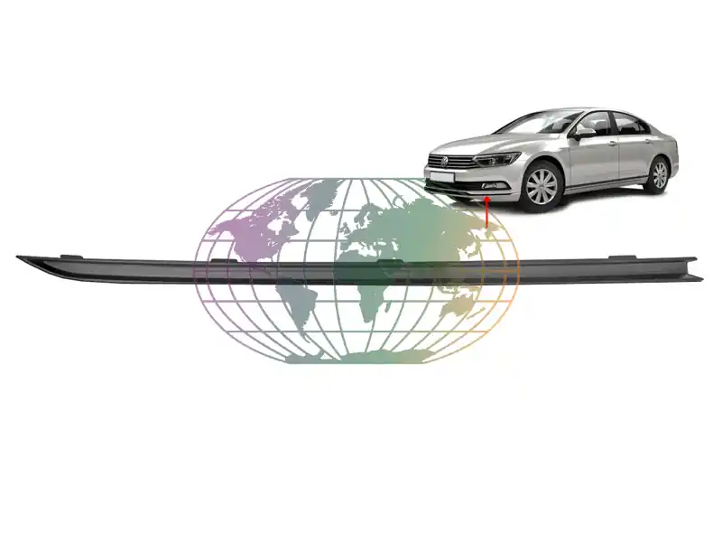 Voorbumperlijst onder zwart (rechts) Volkswagen Passat 11/14-09/19 Authentiek