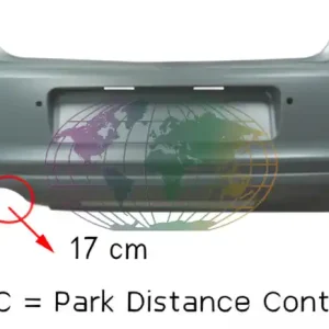 Achterbumper primer+pdc 6r sport Volkswagen Polo 5 Type 6R 06/09-04/14 Exclusieve Aanbieding