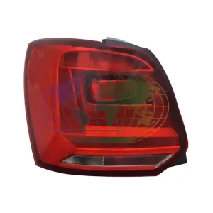 Achterlicht (met helder rode zijkant) (links) Volkswagen Polo 5 Type 6C 05/14-09/17 Gratis Retour