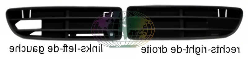 Zijgrille in voorbumper zwart (links) Volkswagen Bora 08/98-04/05 Hoge Kwaliteit