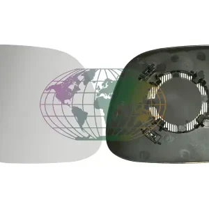 Voordeelprijs Spiegelglas verwarmbaar+montageplaat (rechts) Volkswagen Transporter T6/Carav./Multivan 06/15-10/19