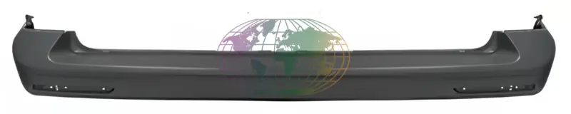 Achterbumper zwart voor mod. met 2 achterdeuren Volkswagen Transporter T6/Carav./Multivan 06/15-10/19 Veilige Betaling