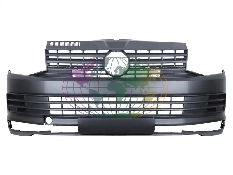 Voorbumper zwart mistlampgaten Volkswagen Transporter T6/Carav./Multivan 06/15-10/19 Alleen Vandaag