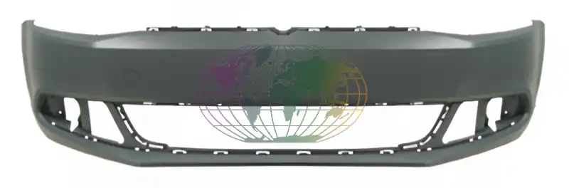 Voorbumper primer mistlampgaten Volkswagen Jetta 12/10-06/14 Nieuw