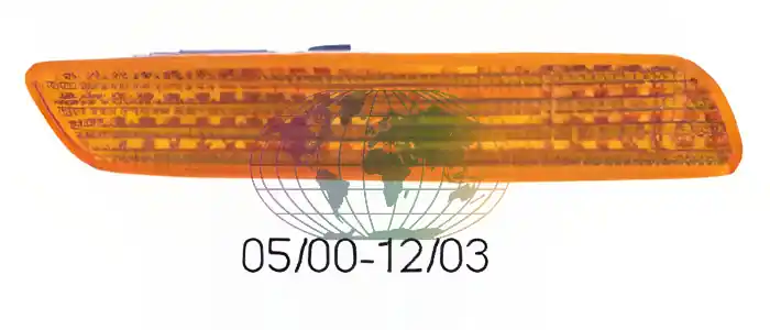 Zijlamp bump.rechts acht./links voor 00- Volvo S40/V40 02/96-12/03 Meest Verkocht