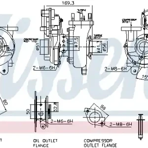 Authentiek Turbolader Nissens 93469